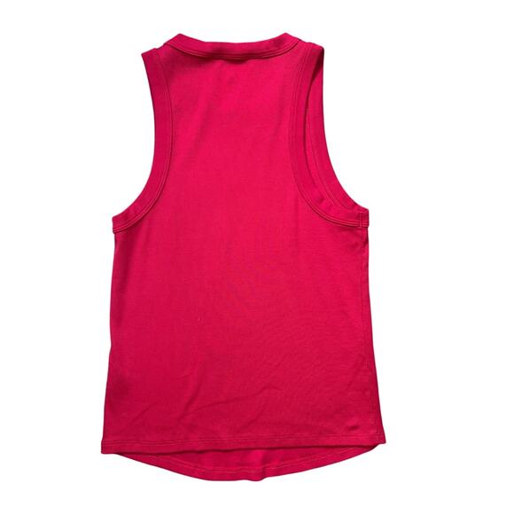 Veronica Beard Jordyn Pink Ribbed High Neck Tank Top Size M - Picture 2 of 4